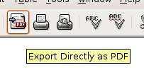 Figure 1. Print PDF toolbar button