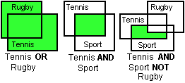 Boolean search examples
