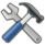 Hammer and spanner.svg